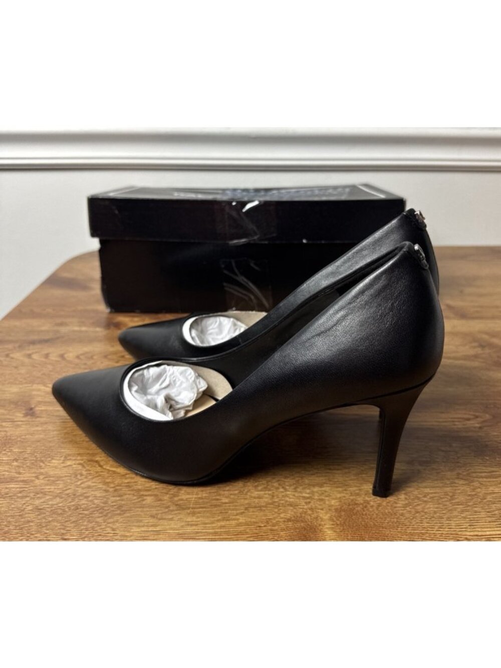Karl Lagerfeld Paris Women’s Royale Dress Stiletto Pump, Heels Black Size 9 M